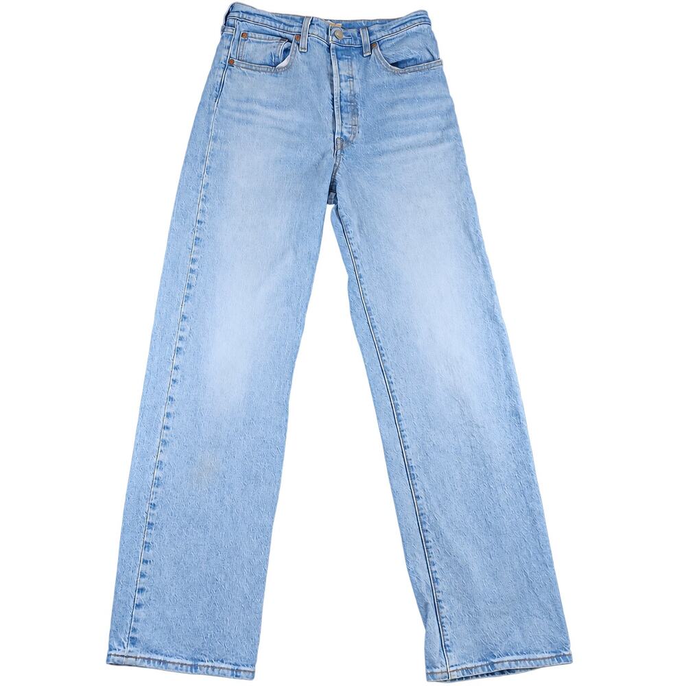Levi’s Ribcage Straight Jeans Women’s W30 L32 Light Wash High Rise Button Fly